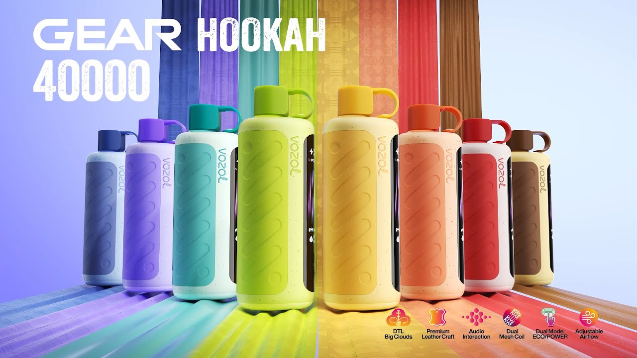 VOZOL GEAR HOOKAH |  Updated 40K DTL Device with Audio Interaction