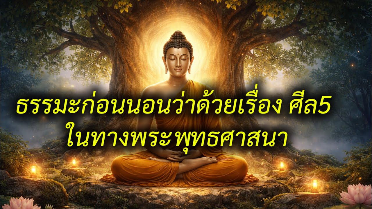 🌙ธรรมะก่อนนอน….ว่าด้วยเรื่องศีล 5 หลักศีลธรรมขั้นพื้นฐานในพุทธศาสนา🍀