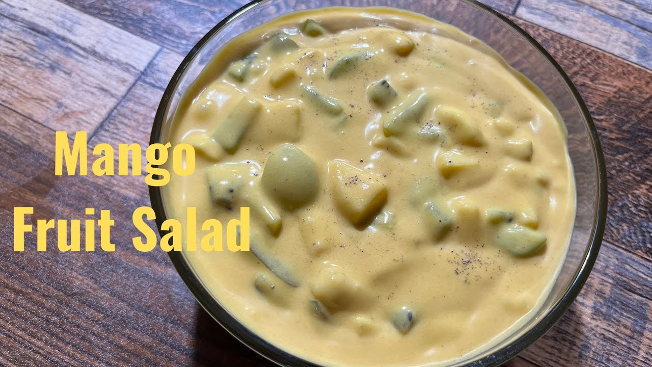 Mango Fruit Salad| Fruit Custard without Custard Powder|Quick and Easy Fruit Salad| Home Ingredients