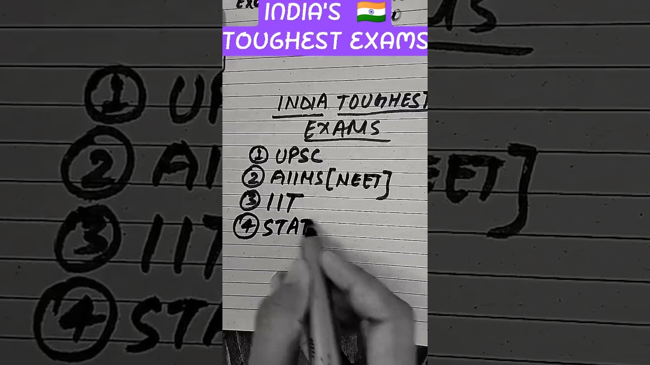INDIA'S TOUGHEST EXAMS🥺 #shorts #neet #iit #upsc #ssc #indian #groupd #ca #pcs #viral #indianexam