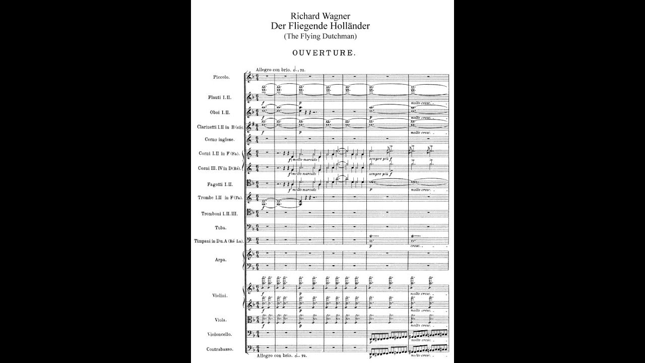 THE FLYING DUTCHMAN by Richard Wagner (Audio + Full Score)