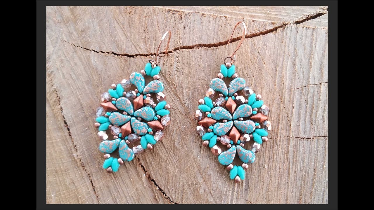 Orecchini Yuma con Paisley e Diamonduo (DIY_Tutorial Yuma Earrings)
