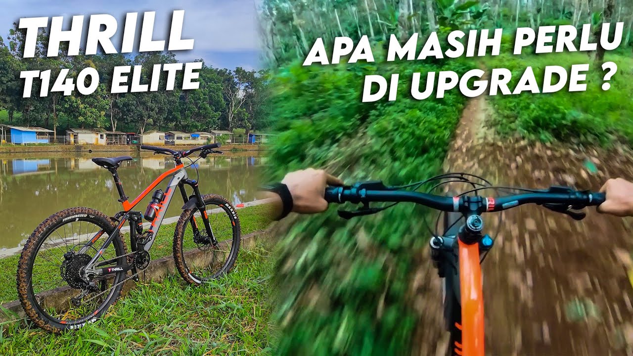 SEPEDA MTB Fullsus Komplit Upgrade Low Budget - THRILL FERVENT T140 ELITE
