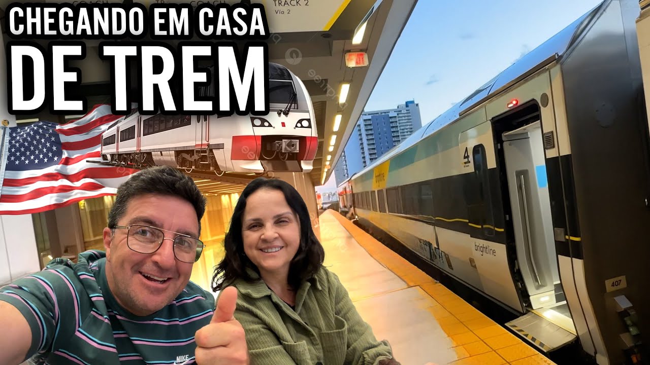 CHEGANDO EM CASA NOS EUA DE TREM