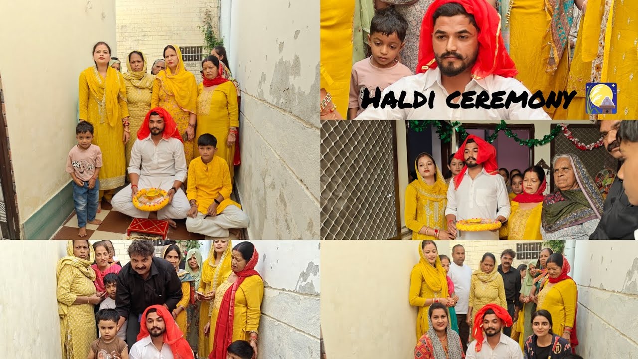 Haldi ceremony 🎑😉abhi ki hldi 🫰 #family function  #haldiceremony 
