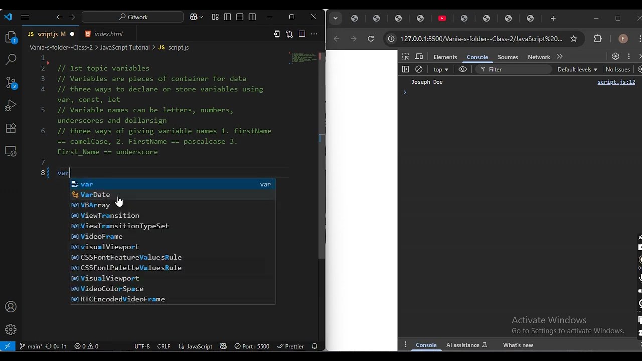 Understand JavaScript Variables in four minutes