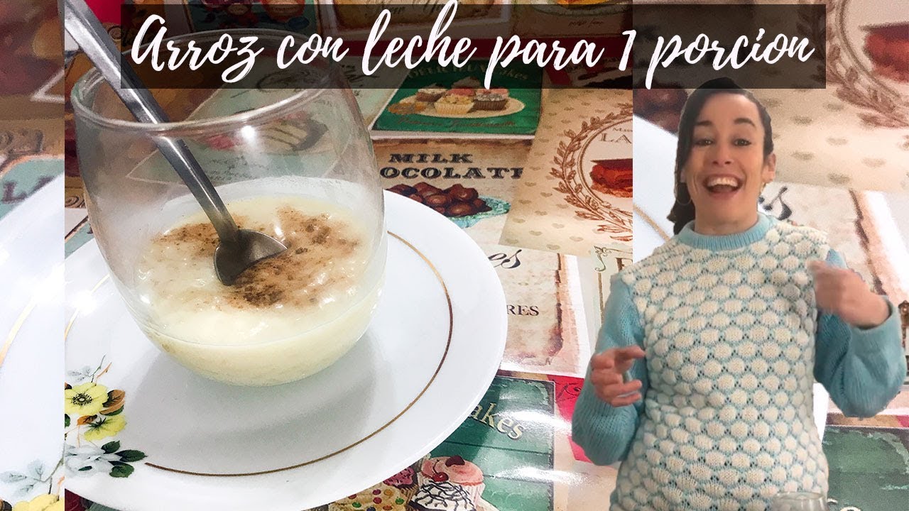 Arroz con leche CREMOSO Y FÁCIL para UNA PORCIÓN en 2 pasos