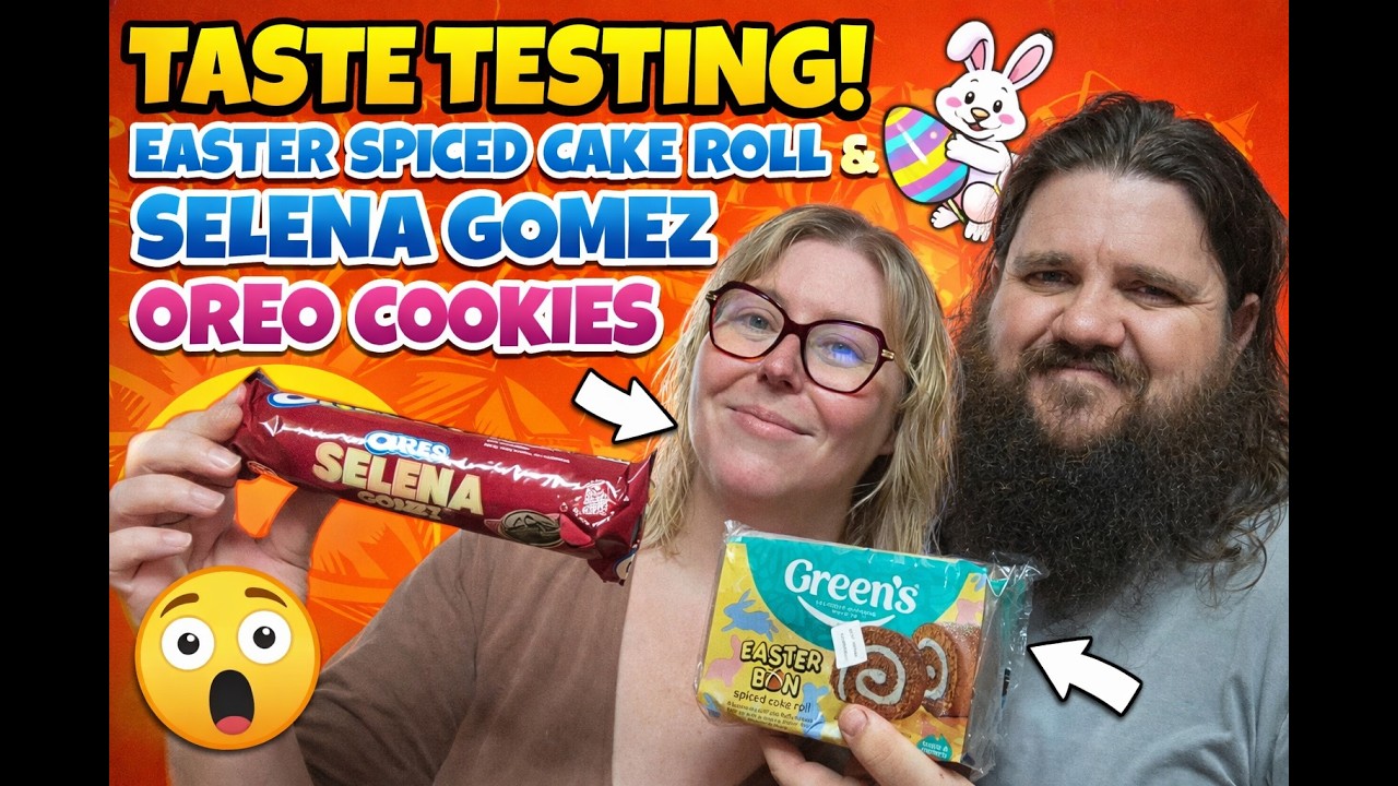 Trying Selena Gomez Oreos & Easter Spiced Cake Roll! 😱