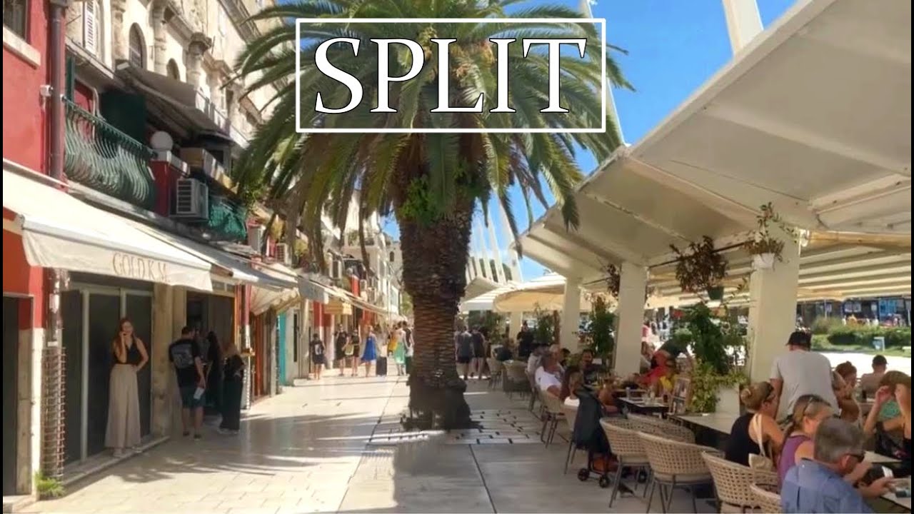 SPLIT - Croatia. City Tour.  Exploring the City. 