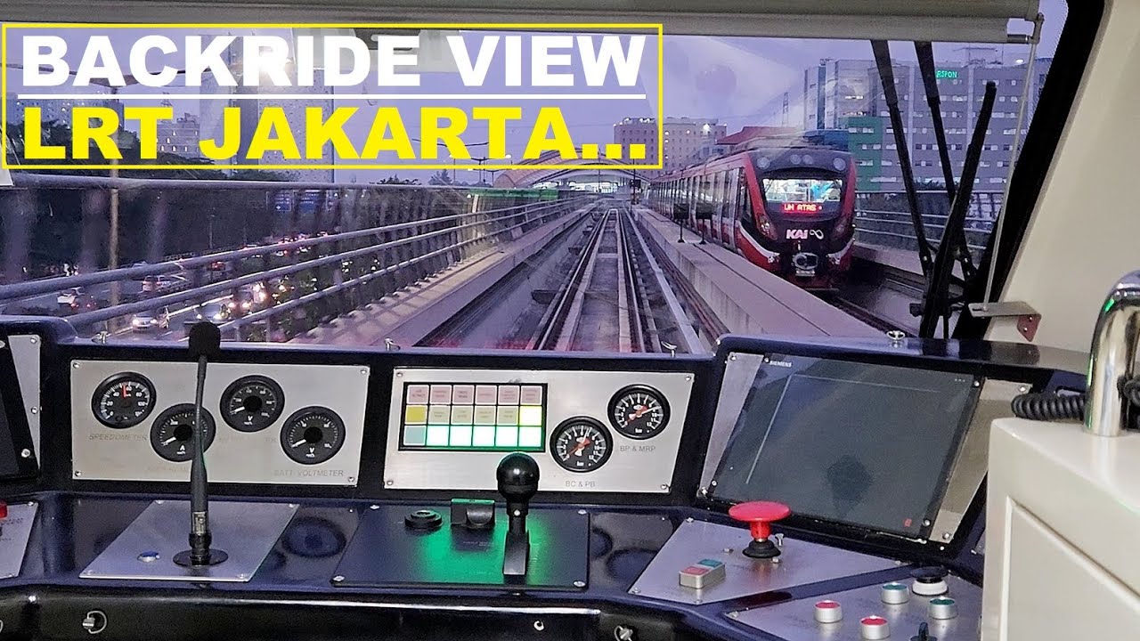 LRT JABODEBEK ❗ Backride view from LRT Station Bekasi Barat to Kuningan - JAKARTA ❕ walking around