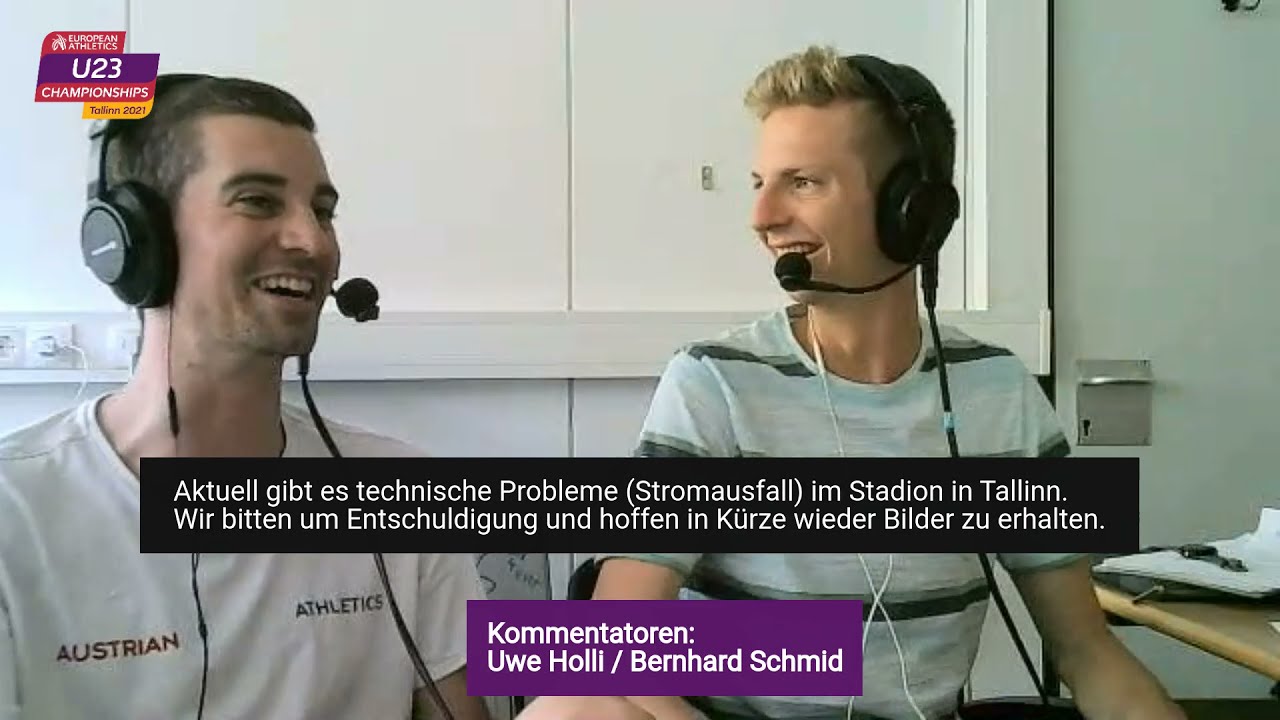 U23-EM Tallinn 2021 - Kommentatoren überbrücken langen Stromausfall