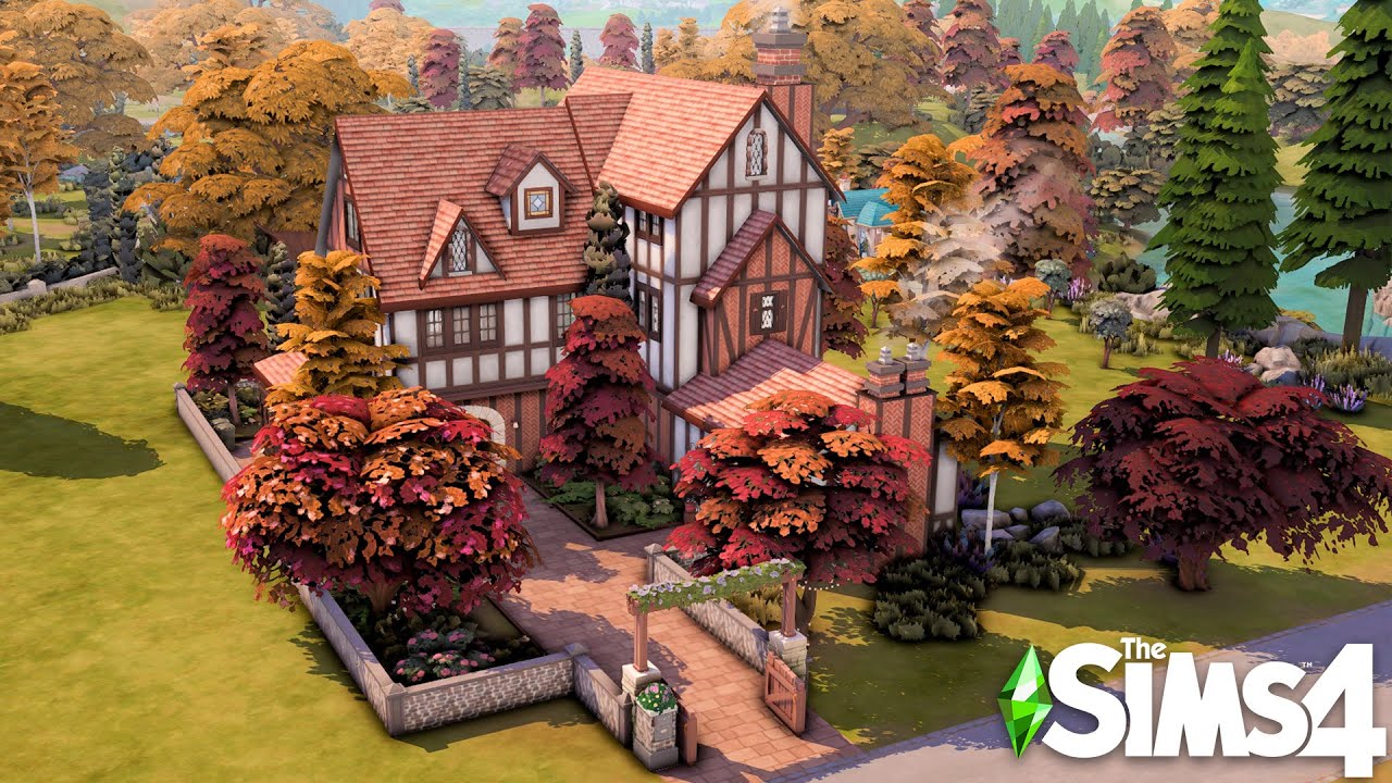 Autumn Tudor Family Home 🍂 | NO CC | The Sims 4 Speed Build