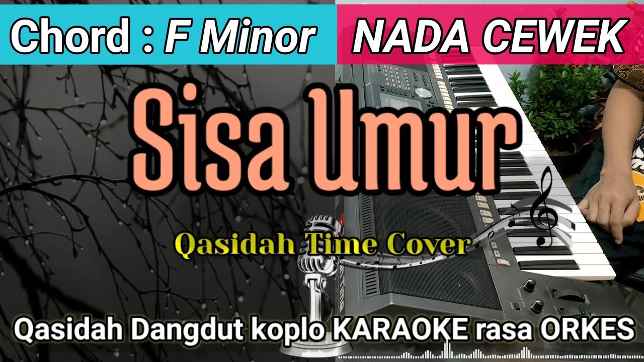 SISA UMUR - Mas'ud Sidik Karaoke Koplo | Video Lirik Nada Cewek