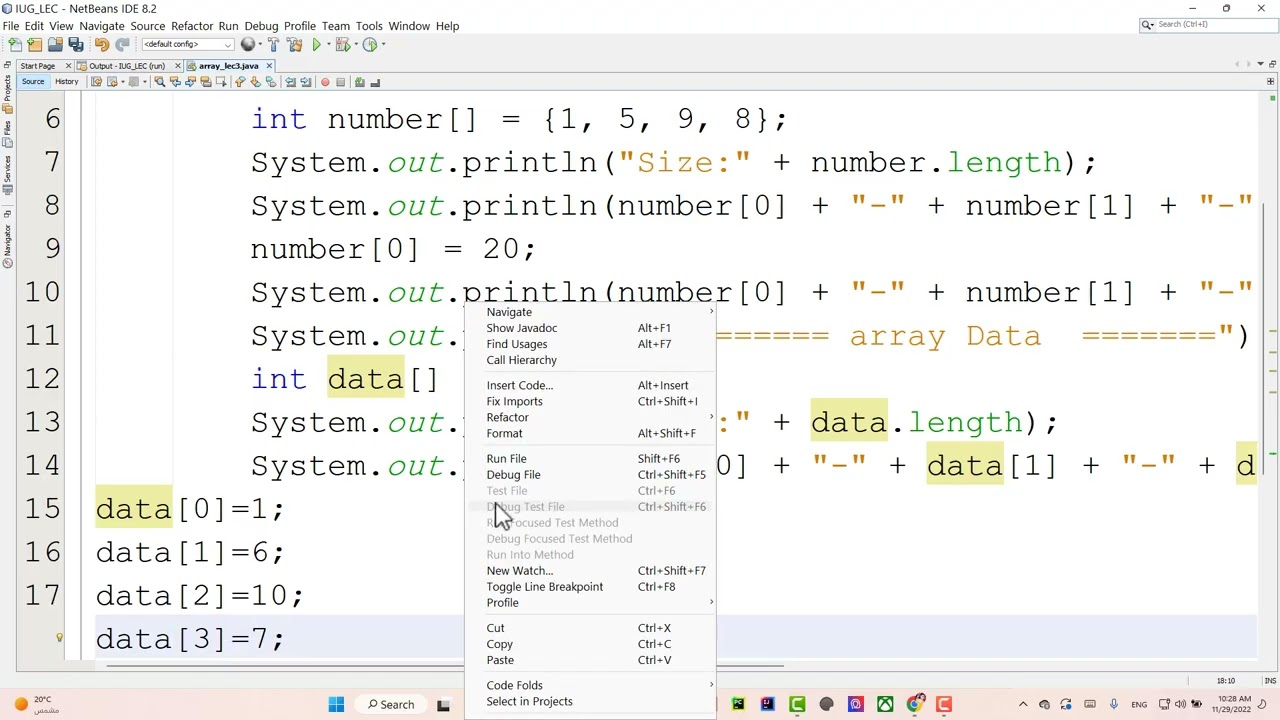 Array OneDimention&TwoDimension