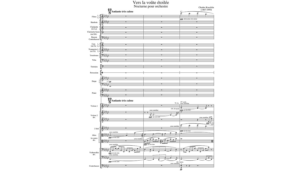 Charles Koechlin - Vers la vo&ucirc;te &eacute;toil&eacute;e, Op. 129