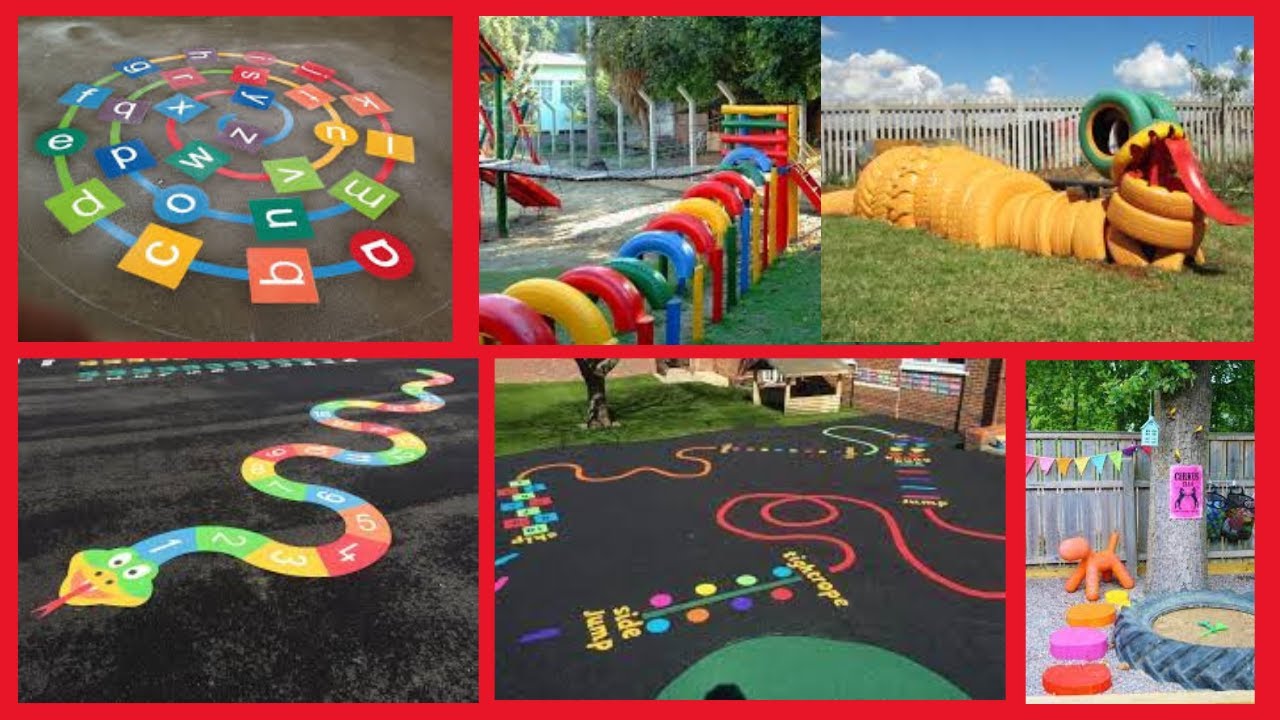 EMBELLECE TUS PATIOS ESCOLARES CON ESTAS IDEAS / PATIOS ESCOLARES DIVERTIDOS Y DINAMICOS .