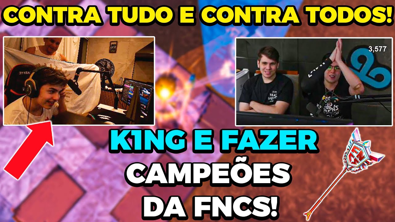 K1NG e FAZER são CAMPEÕES DA FNCS MAJOR 2! [MELHORES MOMENTOS] WP BLACKOUTZ e PULGA!