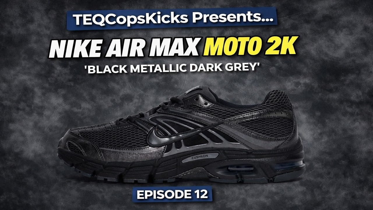 Nike Air Max Moto 2K Black Metallic Dark Grey Review + Unboxing | TEQCopsKicks Episode 12