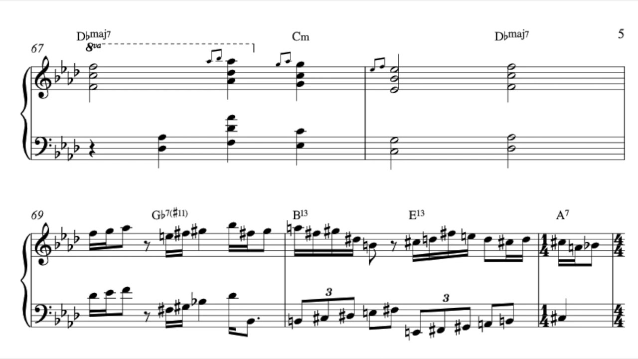 Goin' Home - Art Tatum Transcription