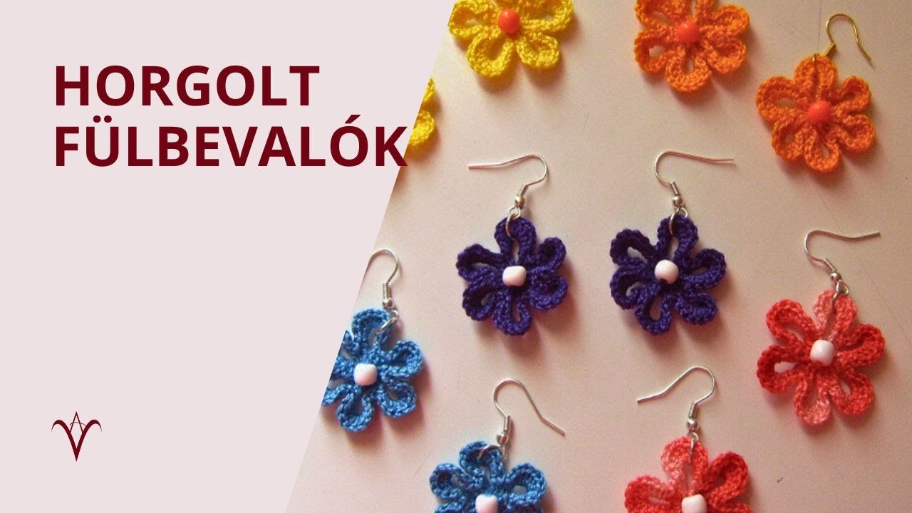 Horgolt fülbevalók képekben