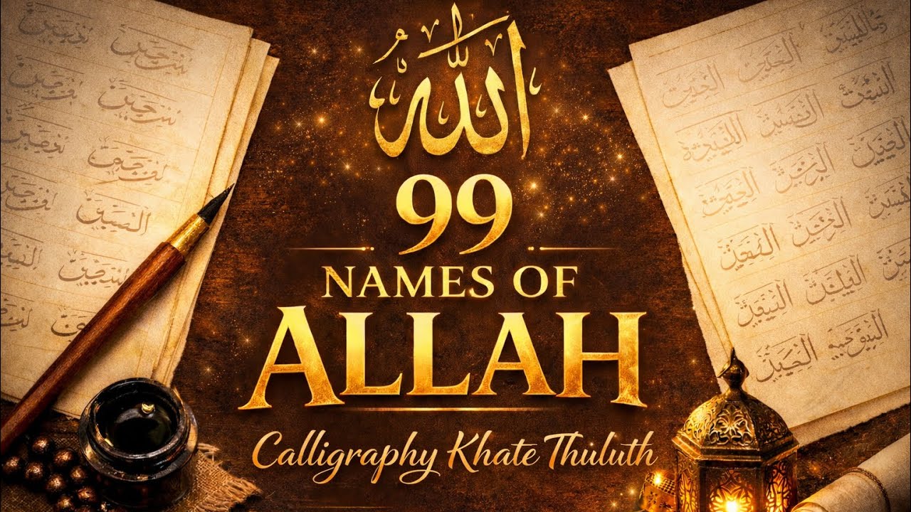 99 Names of Allah Series | Part 2 | (6-11) | Thuluth Calligraphy 