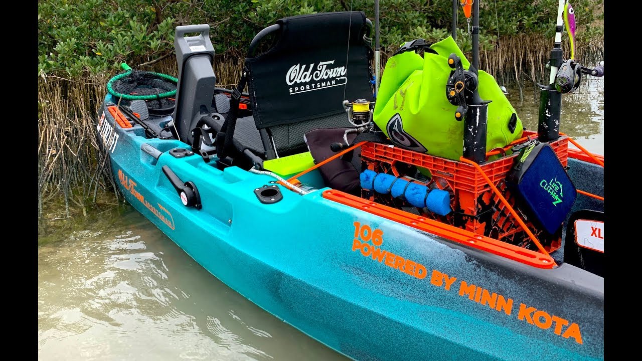 Old Town Sportsman 106 Powered by Minn Kota || MOTORIZED KAYAK??