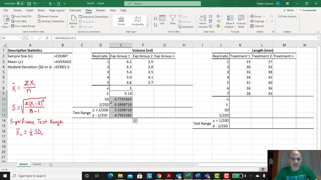 Tutorial Descriptive Statistics on Excel Using Formulas
