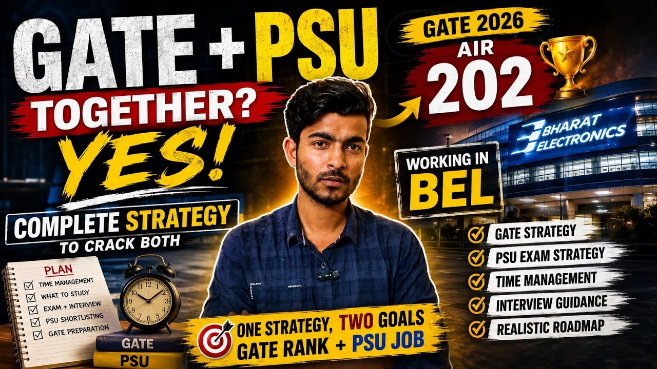 👉 GATE + PSU Together? YES! 🔥 Complete Strategy to Crack Both