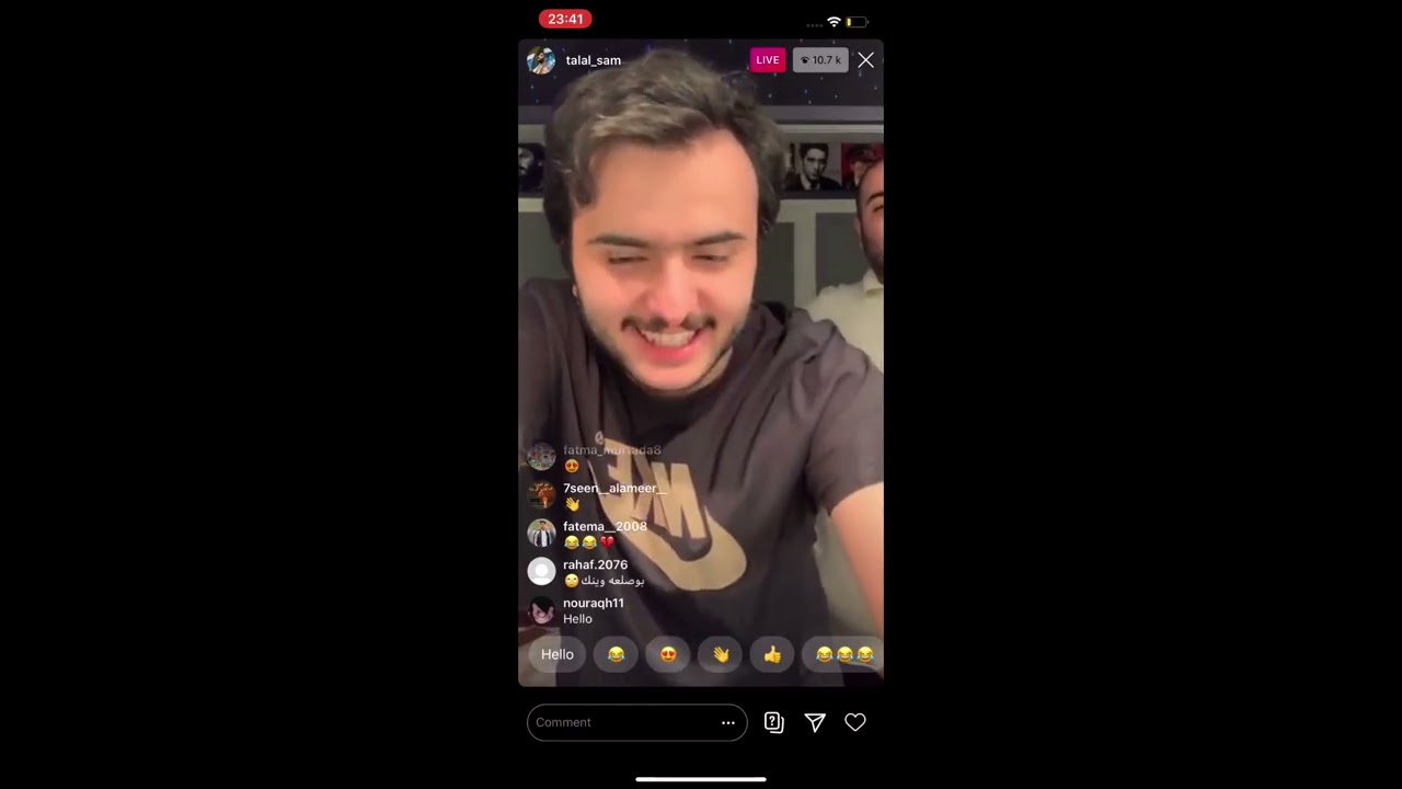 بث طلال سام مع التعليقات | بث جديد مع مساعد سام و سوالف + قستات | مع الجزء الي ما انحفظ في IGTV