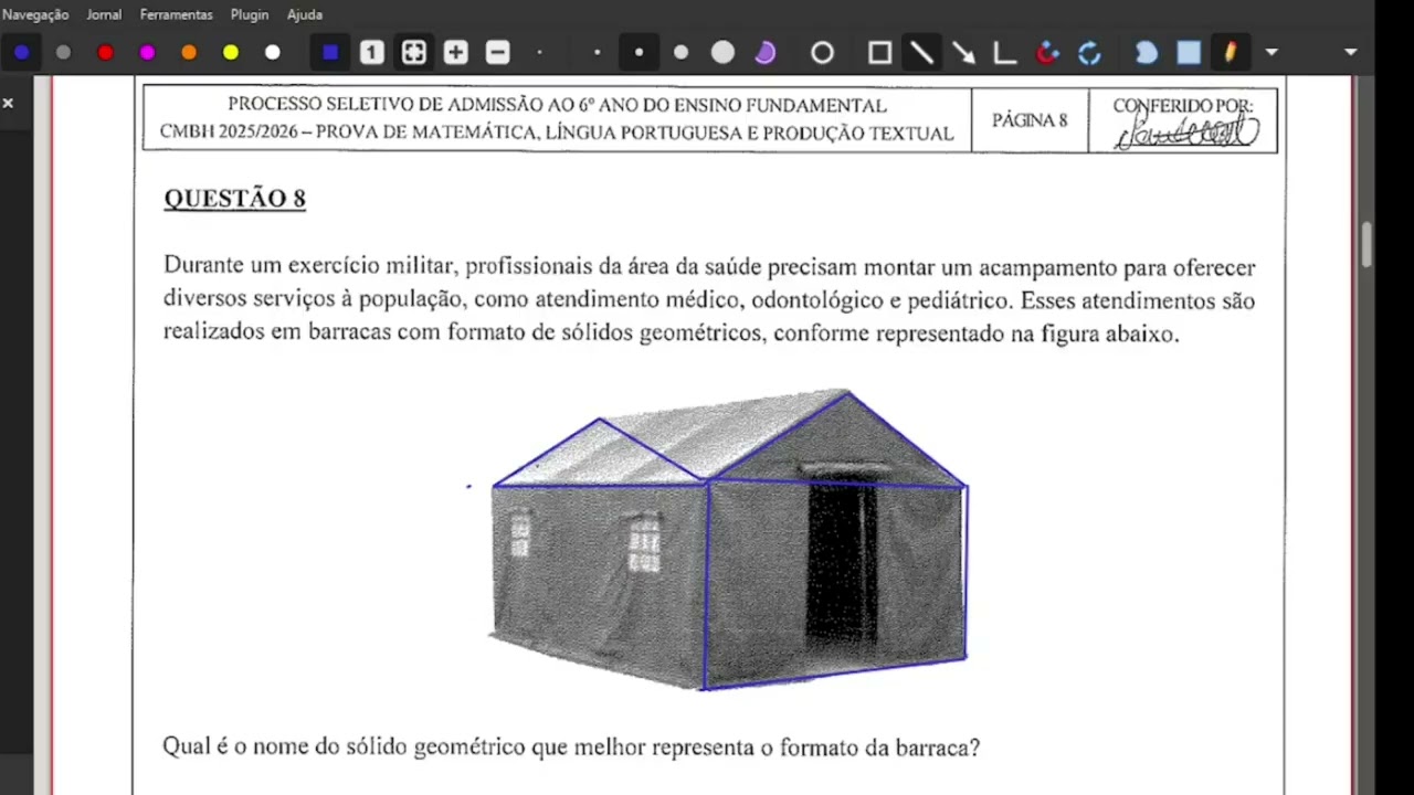 Questão 8  - CMBH - 2025
