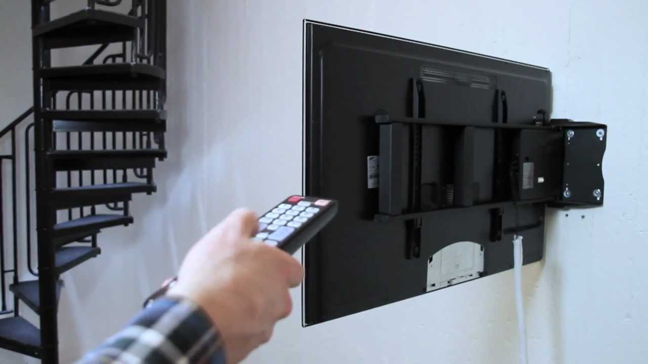 elektrisch schwenkbare Wandhalterung f&uuml;r Flachbildschirme 26-60 Zoll | CMB-Systeme