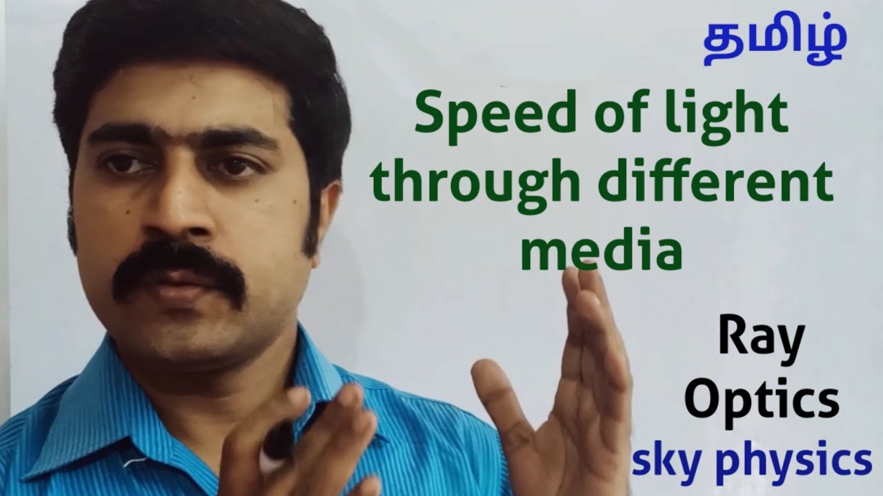 Speed of light through different media || Ln 6 ||Ray Optics|| STD 12 Physics ||sky physics