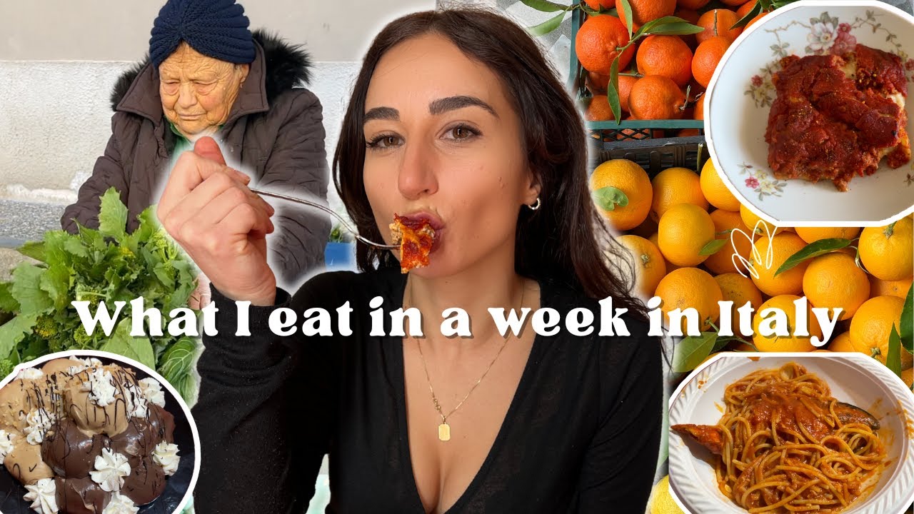 what I eat in a week at my mum's house in ITALY (village life)