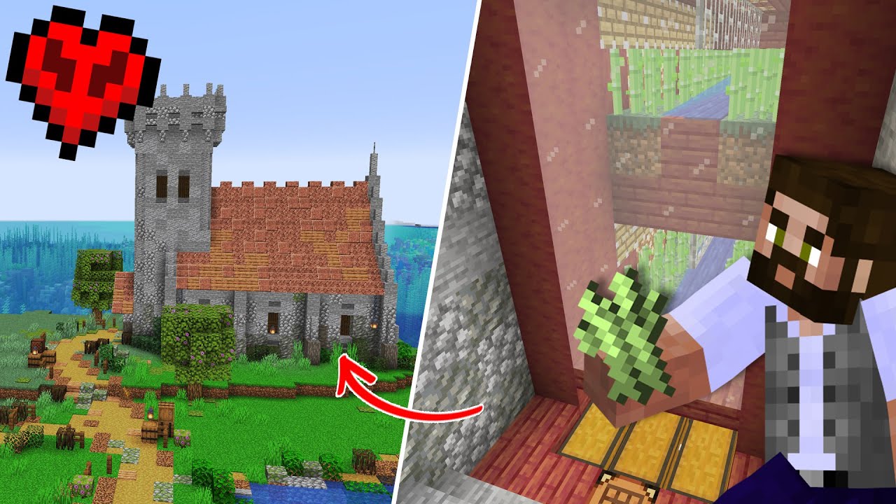 I built an EASY SUGARCANE FARM in Hardcore Minecraft 1.19! [#11]