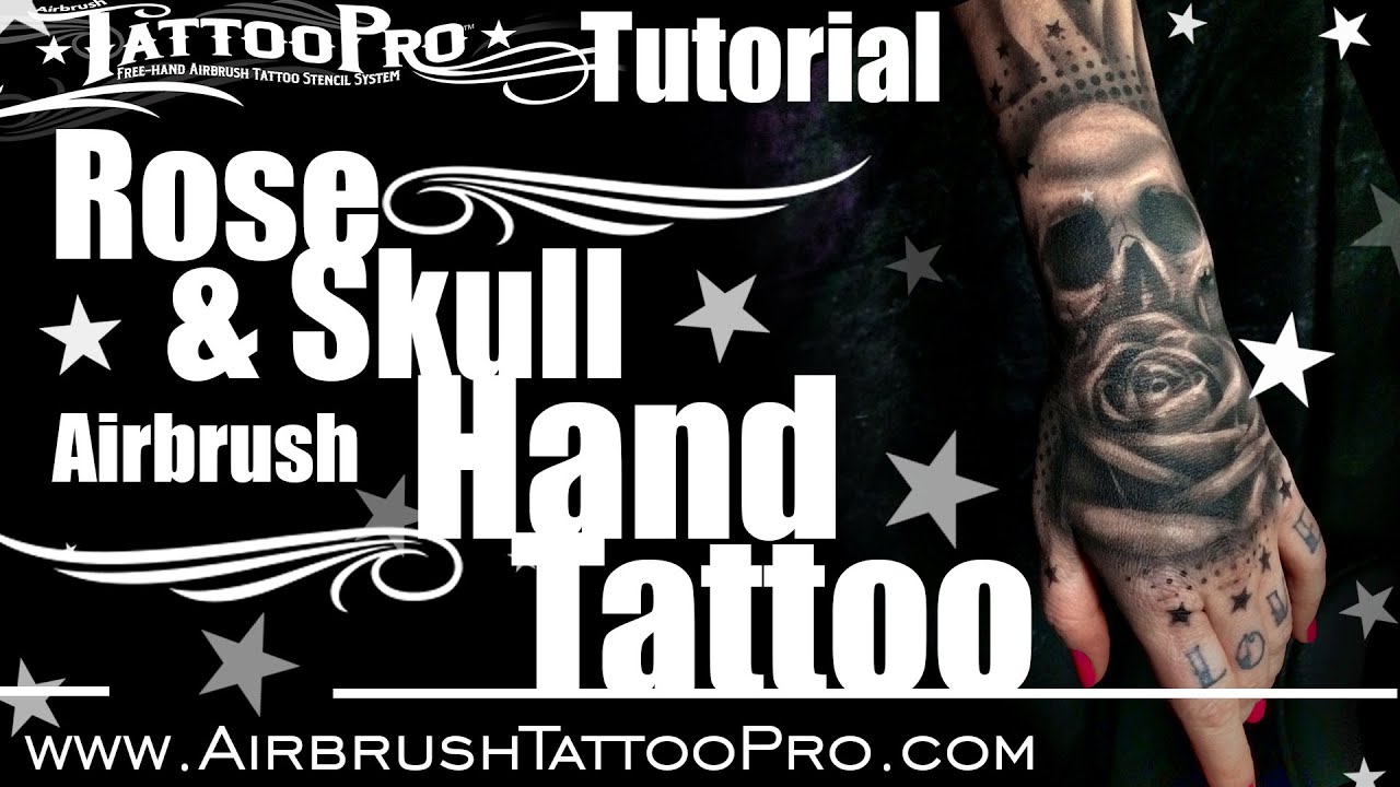 TattooPro Tutorial: Rose and Skull Hand Tattoo by Wiser Oner