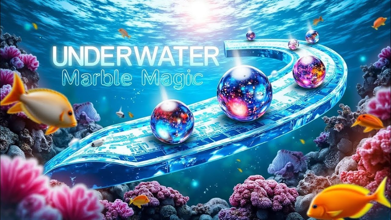 Underwater Marble Magic 🌊 | Most Satisfying Ocean Track Ever!