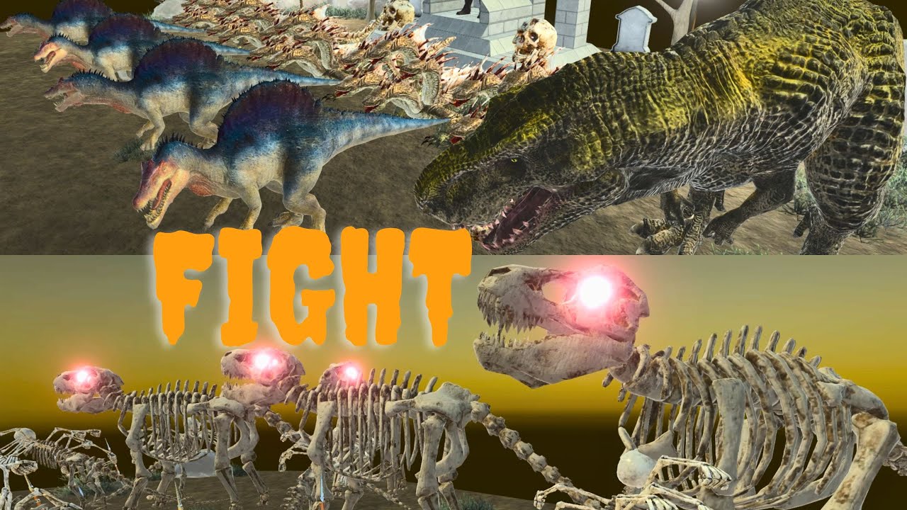 Animal battle fight BEAR Giraffe Rhino Hippo Pig Buffalo Elephant Gorilla vs Dinosaur game