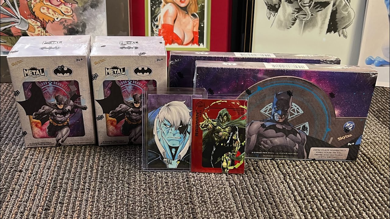 Opening 2 Skybox Batman Metal Universe Hobby Boxes & 2 Blasters