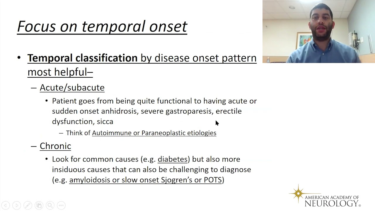 Virtual Resident Education Lecture Series: Autonomic Disorders - American Academy of Neurology