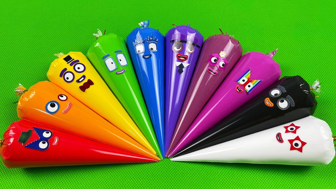 Numberblocks &ndash; Looking Clay With Piping Bags! Satisfying Clay Video