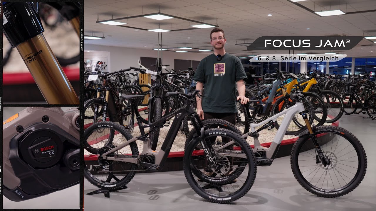Focus JAM&sup2; 6. & 8. Serie im Vergleich ⚡️ | E-MTB Fully Ausstattungsvarianten