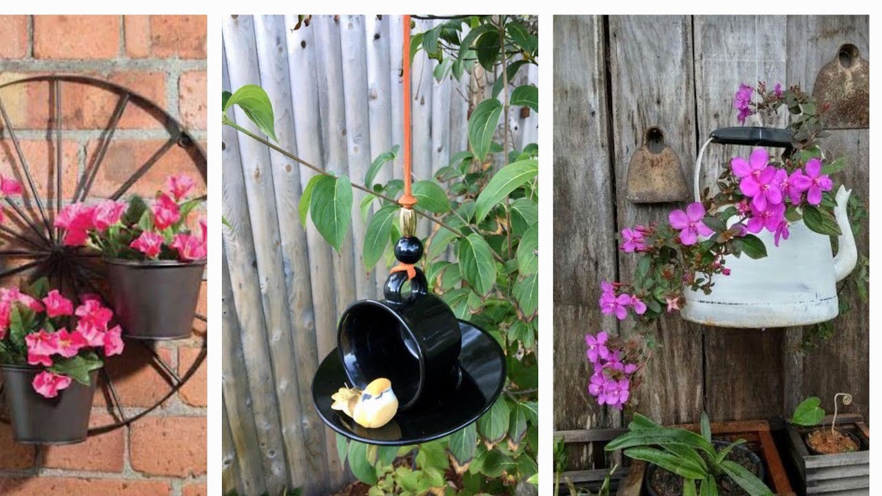 35 TOP IDÉIAS DE DECORAÇÃO COM RECICLAGEM PRA POR NO SEU JARDIM!!!