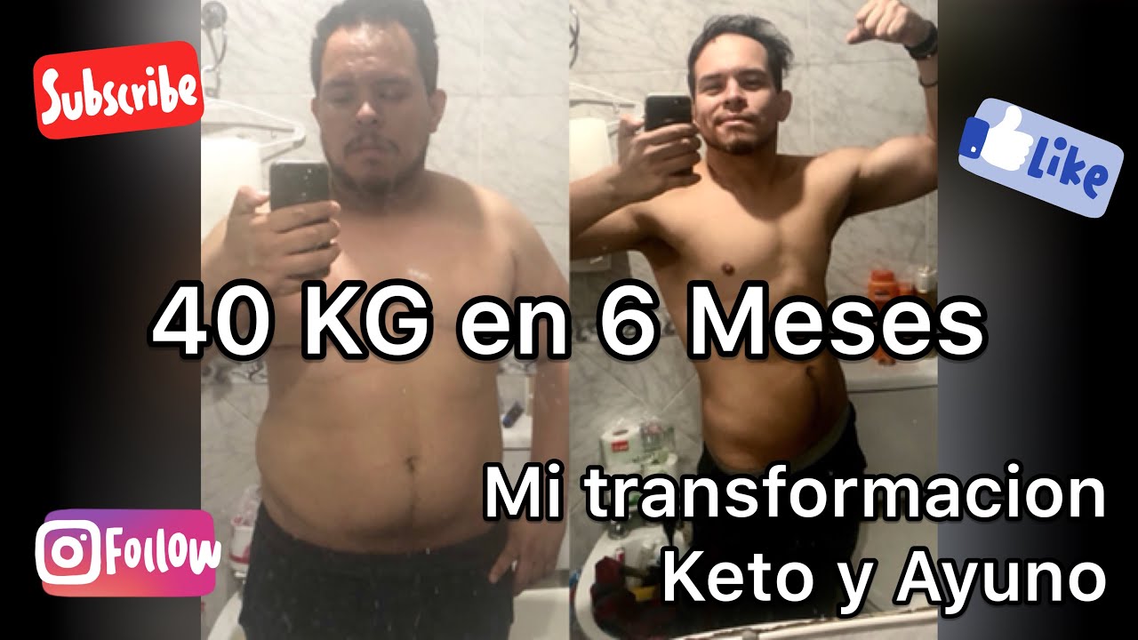 Transformación : 40 Kilos en 6 meses - Keto y Ayuno / Keto transformation : 88 lbs in 6 months HIKIF