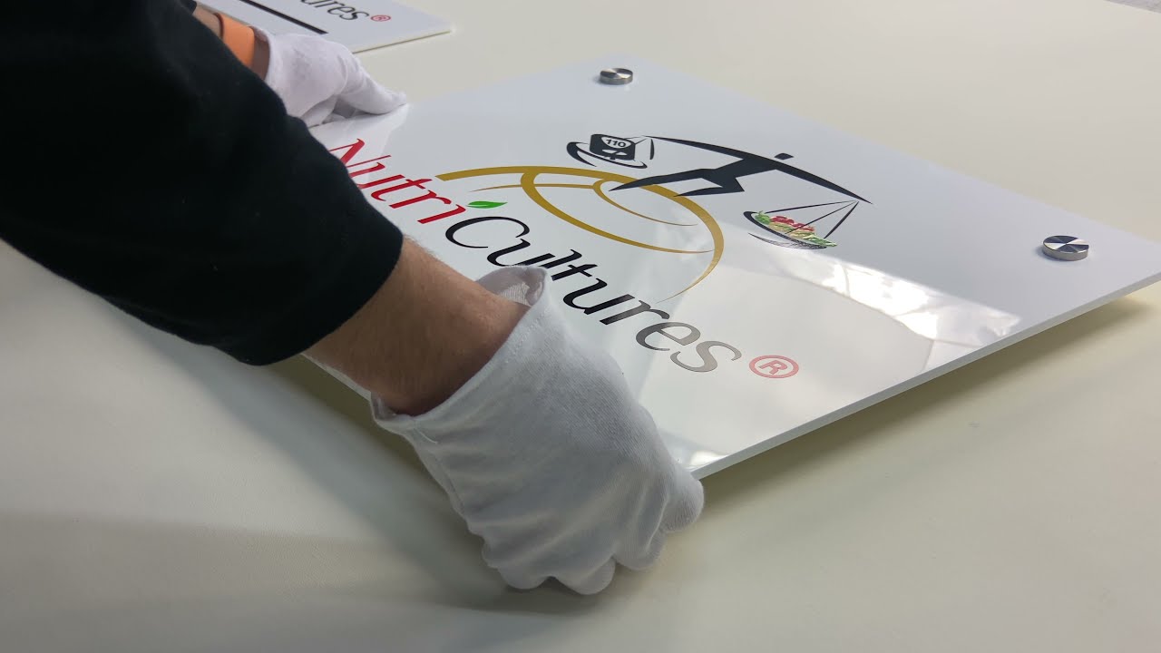 ArtSigns &reg; - The Best White Acrylic Door Signs / Wayfinding Directional Signs / Metal Sliders