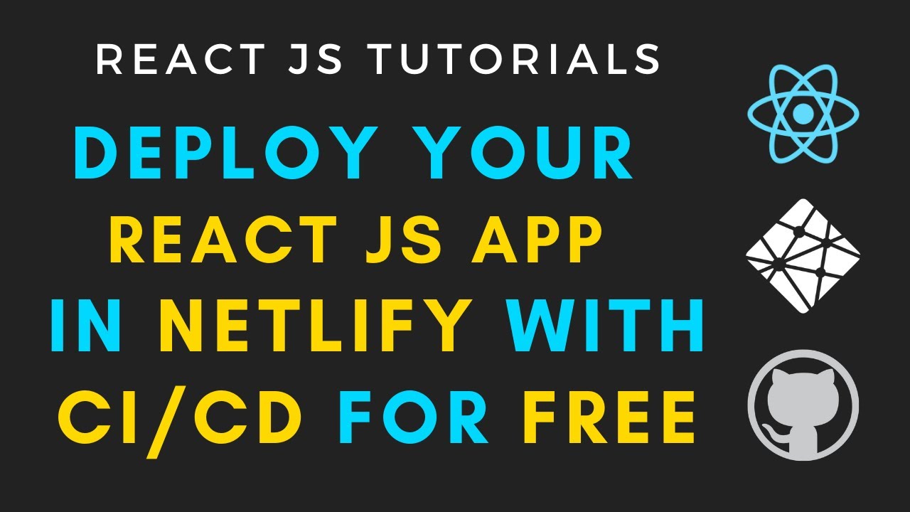 How to deploy ReactJS app in netlify for free with CI/CD | Auto Deployment