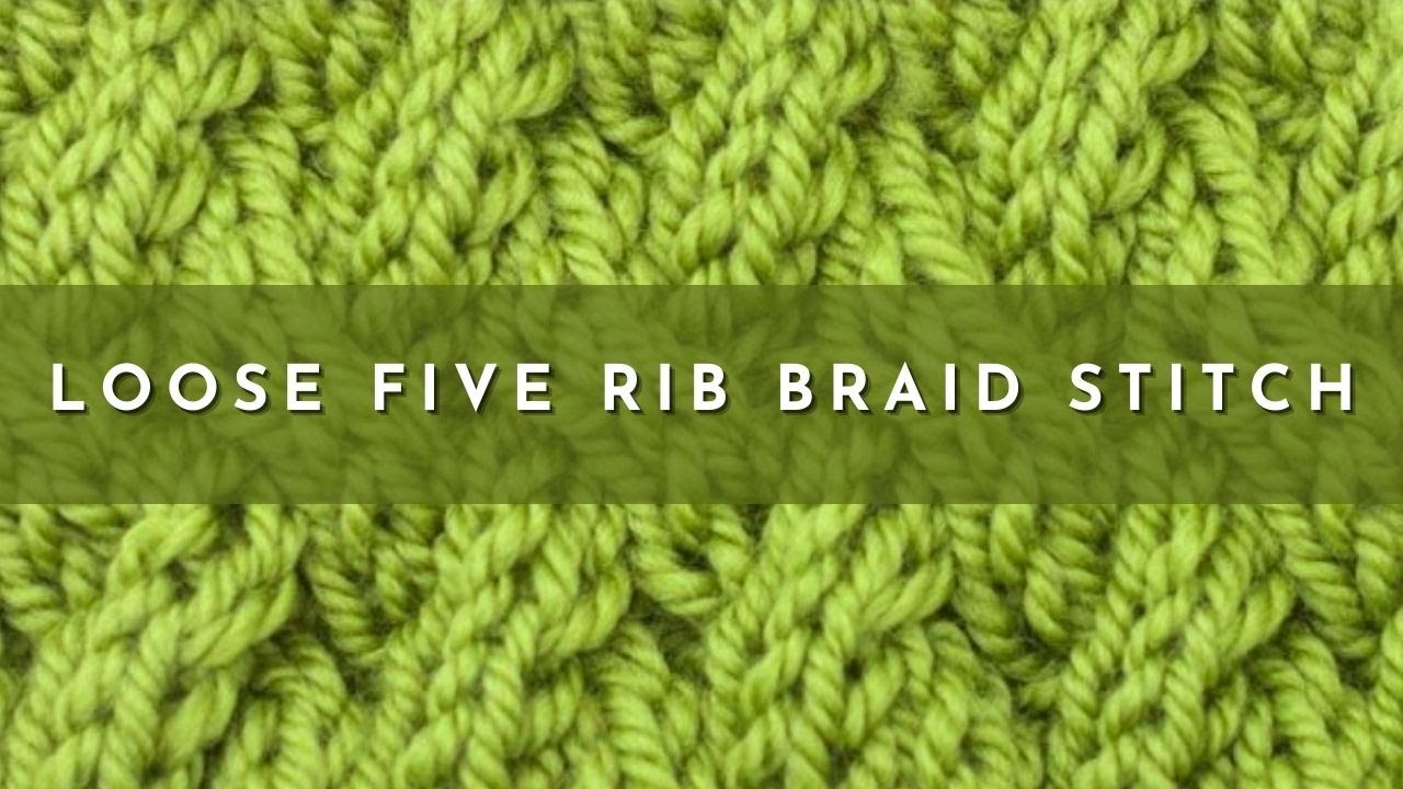 Как связать свободную пятирядную косу | Схема вязания | Английский стиль