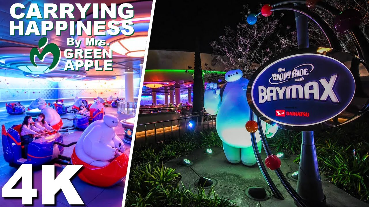 The Happy Ride with Baymax feat. Mrs Green Apple [On-Ride 4K POV] - Tokyo Disneyland
