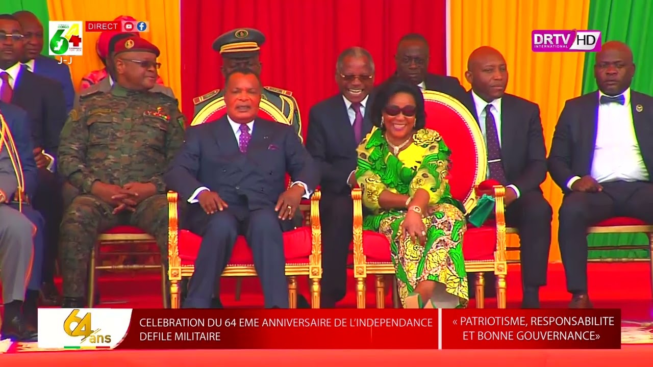 SUITE DU DEFILE MILITAIRE RELATIF AU 64 ANS DINDEPENDANCE DU CONGO BRAZZAVILLE  3 DU 15 08 2024