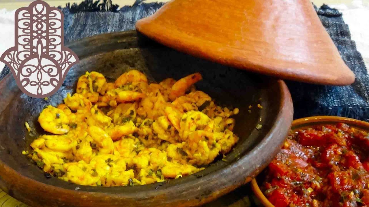 Crevettes sautees à la chermoula