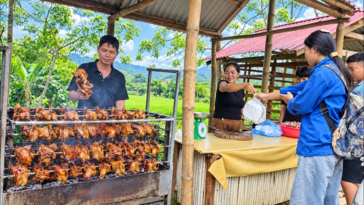KONG NHAT and Mouth-Watering Grilled Pig Ears with the Journey of Moving the Grocery Store